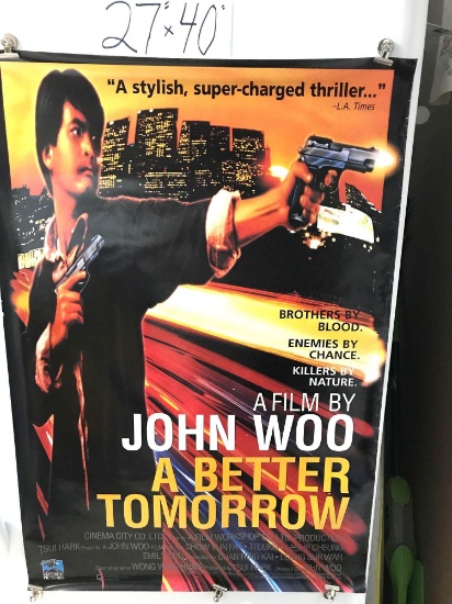 A better tomorrow Movie Poster W/John Woo