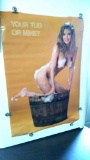 Bikini Girl semi nude adult poster