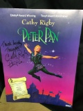 Cathy Rigby in peter pan autographed poster
