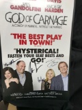 God of Carnage poster autographed poster