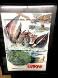 Framed Godzilla poster Ebirah Horror of the Deep