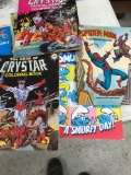 Spiderman, Crystar,Vintage marvel coloring books