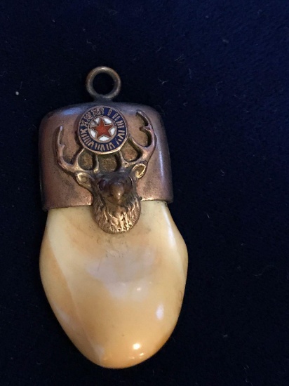 Elks Tooth lodge charm