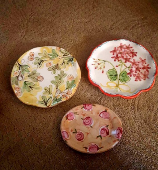 Pugh decorative pottery plates