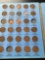 Lincoln cents in collection folder