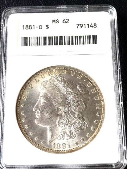 1881-o MS62 Morgan dollar