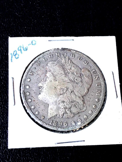 1896-o Morgan silver dollar