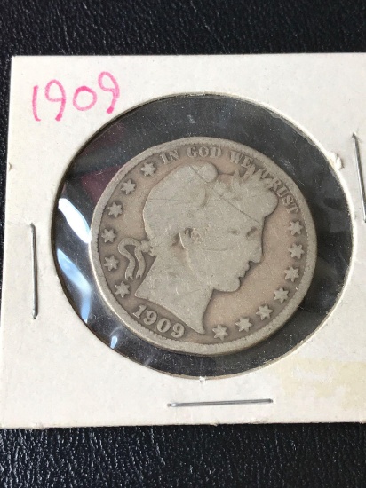 1909 Barber Half dollar