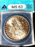 1885-o ms63 Morgan dollar