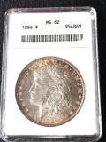 1886 ms 62 Morgan dollar