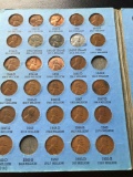 Lincoln cents in collection folder