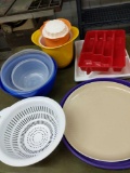 Assortment of plastic ware