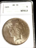 1925 AU58 Peace dollar