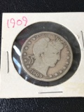 1909 Barber Half dollar