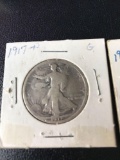 1917 , 1918-D, 1933-s Liberty half dollar
