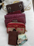 Lot of purses and wallets