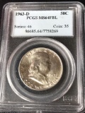 1963-D PCGS MS64 FBL Benjamin half dollar