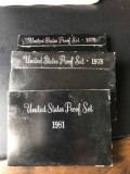 1978, 1979, 1981 Proof sets