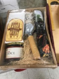 Pizza kit wooden wine box
