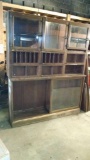 Early 1900's 2 pcs drug store Apothecary cabinet