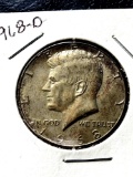 1968 -D Kennedy half-dollar/ 4 Silver Nichols