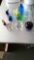 Lot of glass paperweights and glass decorations