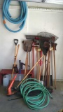 Lot of outdoor garden tools