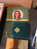 Vintage Girl Scout book and University of Toledo handbook