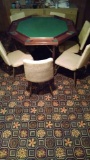 Poker table with 6 chairs