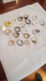 20 costume jewelry rings