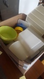 Plastic kitchen containers and bowls