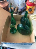 Green glass Bottles