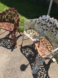 Decorative metal chairs