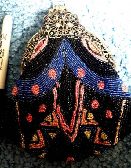 Vintage beaded clutch