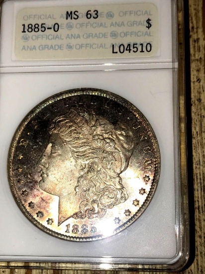 1885?0 Morgan silver dollar