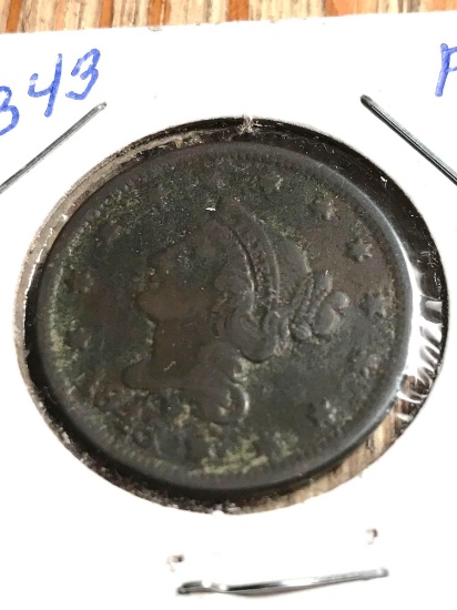 1843 large cent