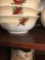 Red cardinal plates