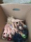 Box of assorted Barbie dolls