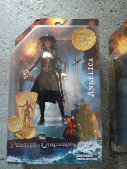 2 Pirates of the Caribbean action figures