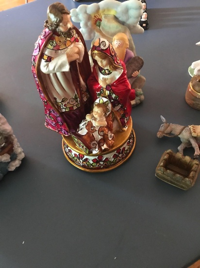 Lot of religious statues