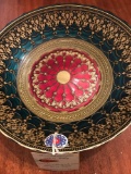 Hand decorated glass bowl