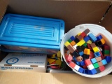 Assorted toy building blocks