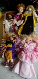 Lot of Five Dolls