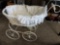 Vintage white baby / doll stroller