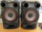 2 LG electronics stereo speakers