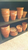 Large lot of clay pots and Bowls