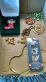 Costume jewelry lot including belly jewelry
