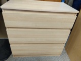 3 drawer wooden dresser