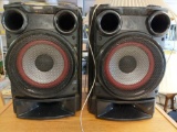 2 LG electronics stereo speakers