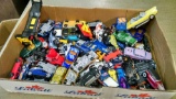 Lot of assorted toy cars and trucks